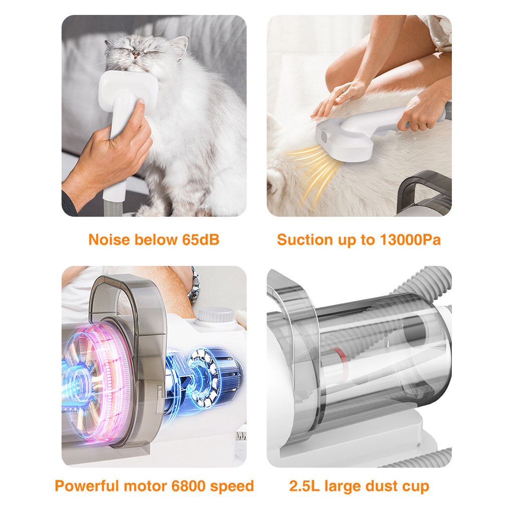 All in One Dog & Cat Grooming Vacuum for Shedding, Trimming & Hair Removal