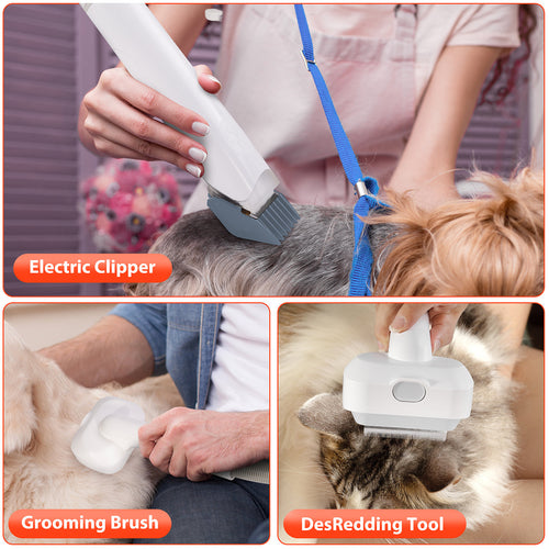 All in One Dog & Cat Grooming Vacuum for Shedding, Trimming & Hair Removal