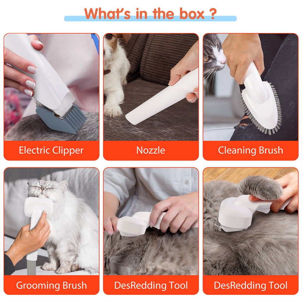 All in One Dog & Cat Grooming Vacuum for Shedding, Trimming & Hair Removal
